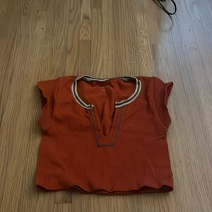 Red go for gold urban outfitters top